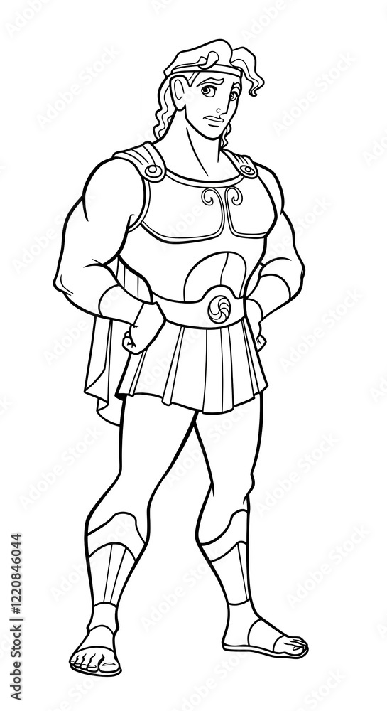 Fototapeta premium warrior sketch 