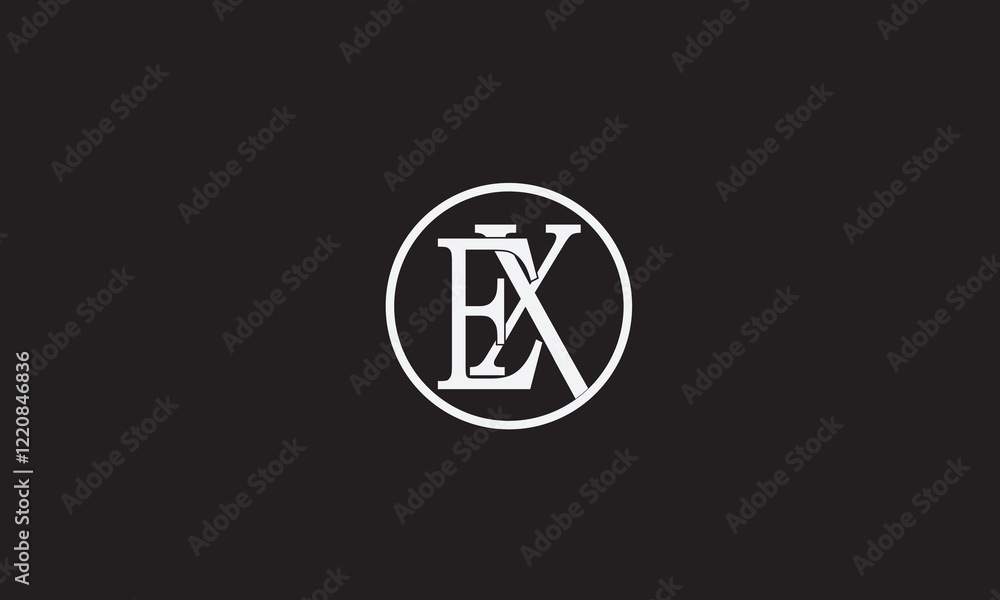 EX, XE, E , X , Abstract Letters Logo Monogram EX, XE, E , X , Abstract Letters Logo Monogram