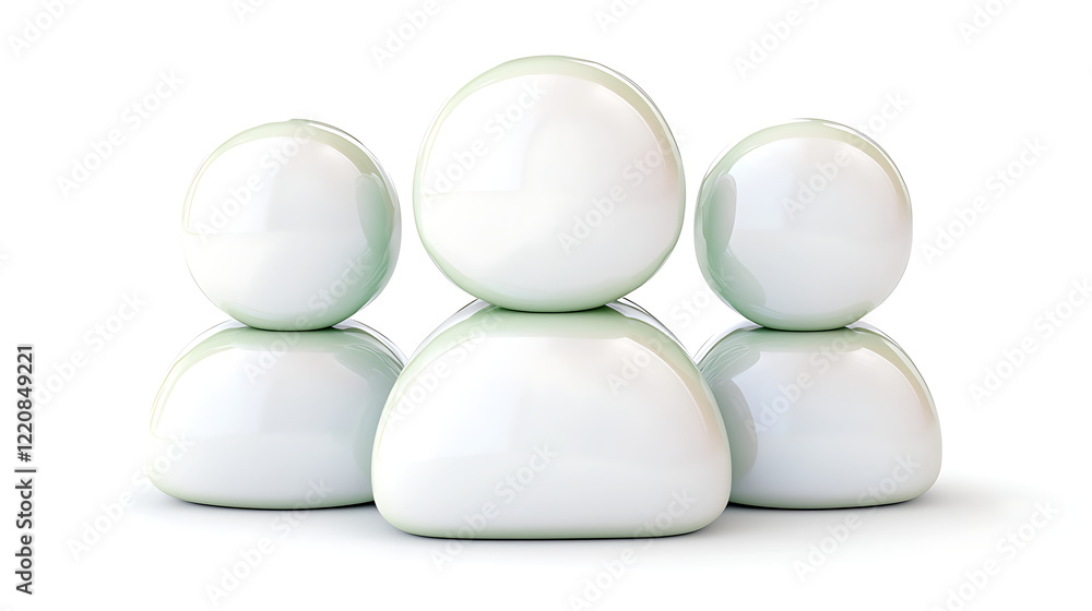 Group of white figures Group of white figures
