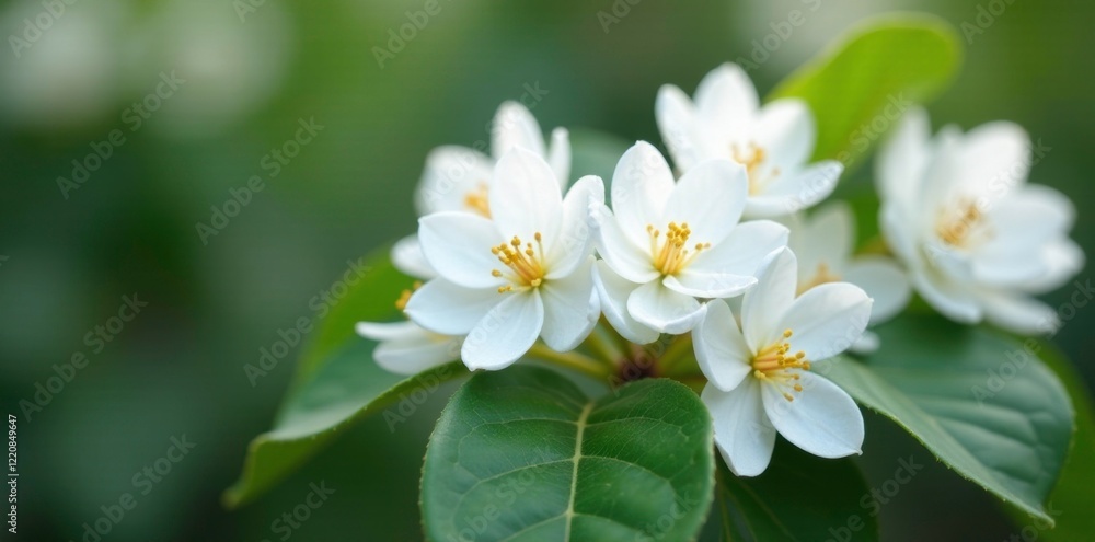 Full bloom Osmanthus flowers in a simple arrangement, white, osmanthus Full bloom Osmanthus flowers in a simple arrangement, white, osmanthus