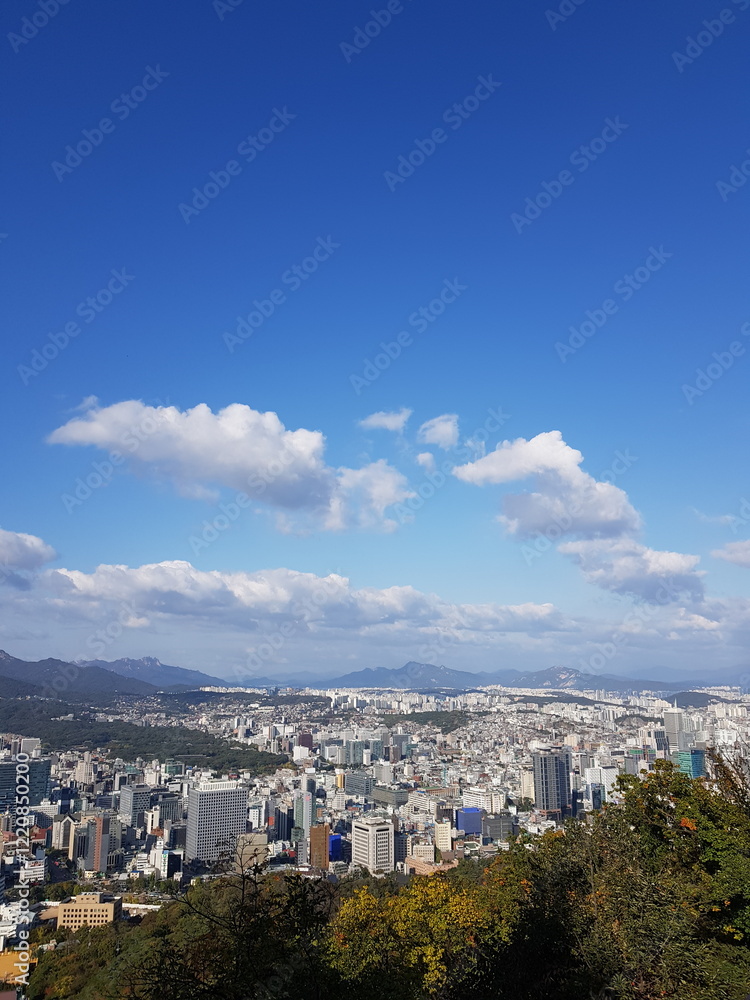 Fototapeta premium view of the city. Seoul,Korea