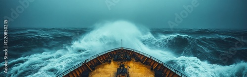 Un bateau navigue dans une mer agitée, l'assurance maladie comme bouée de sauvetage photo