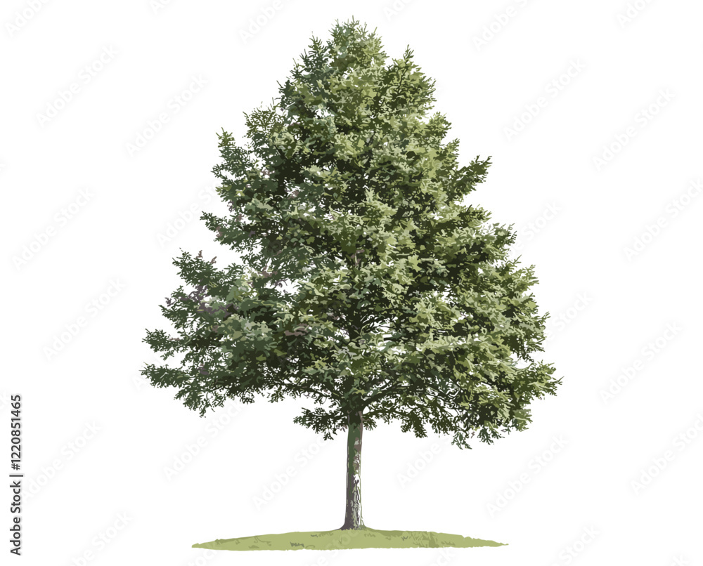 Green tree vector isolated on transparent background, single tree with clipping path, foliage forest in summer for print and web design, alpha channel. Green tree vector isolated on transparent background, single tree with clipping path, foliage forest in summer for print and web design, alpha channel.