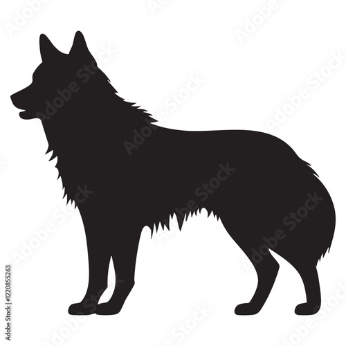 Alaskan Malamute Silhouette