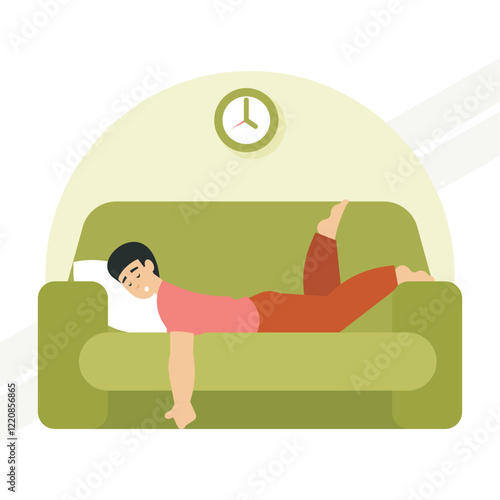 Man sleeping peacefully