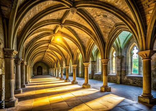 Minimalist Canterbury Hospital Chapel Undercroft: Serene Stone Architecture photo