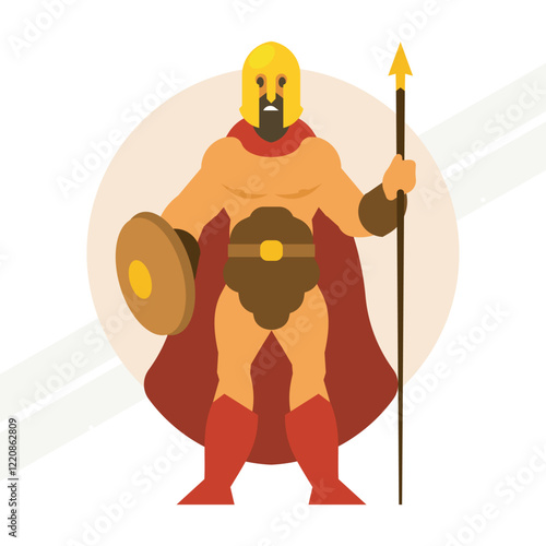 Spartan warrior illustration