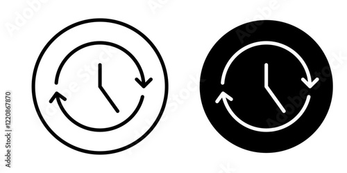 Course of time icons vector pack for web designs