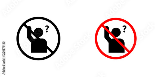 Please do not ask signs vector pack for web designs