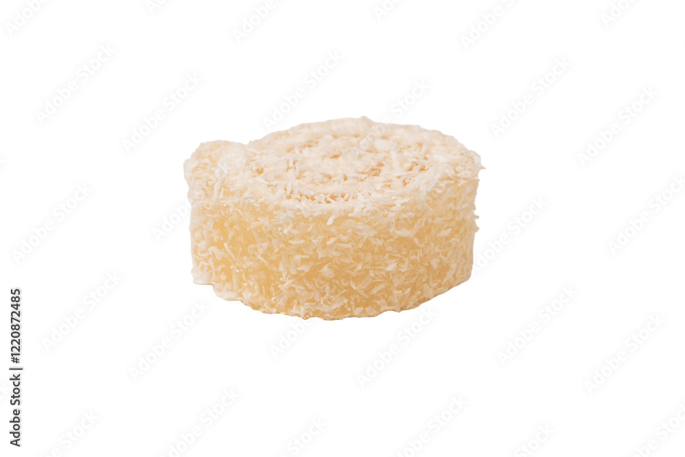 Coconut candy roll isolated on a white background. Coconut candy roll isolated on a white background.