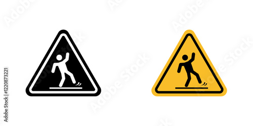 Wet floor signs vector pack for web designs