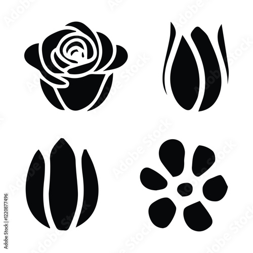 Flowers Continuous Line Icons