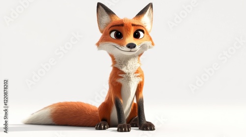 Adorable Cartoon Fox 3D Render - 3D renders and CGI