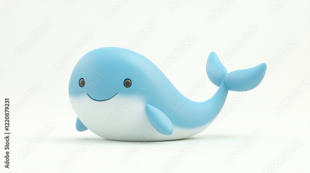 Cute Cartoon Whale 3D Render - 3D renderings Cute Cartoon Whale 3D Render - 3D renderings