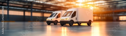 Electric cargo vehicles revolutionizing urban logistics and last-mile delivery photo