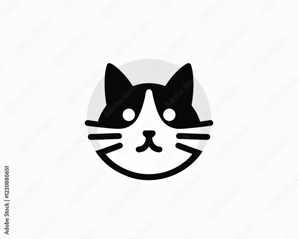 Obraz premium black and white cat