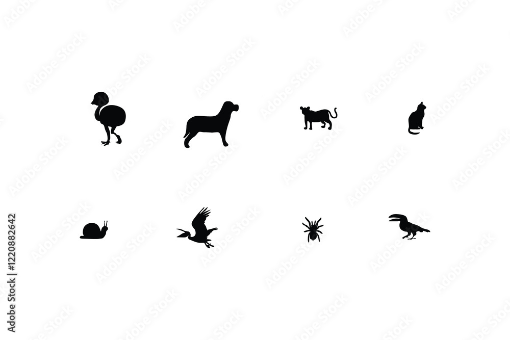 Animals silhouette
