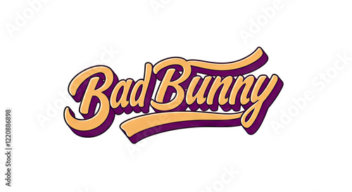 Bad Bunny Cartoon Logo Design 