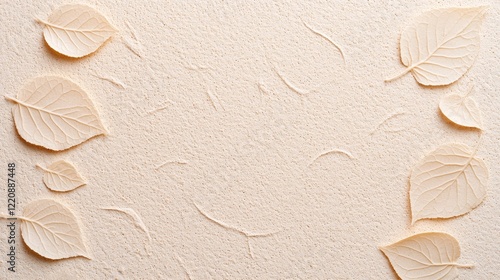 Captivating leaf arrangement studio photography minimalist overhead nature aesthetics