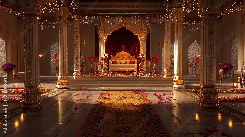 custom made wallpaper toronto digitalIndian Hindu Wedding Interior Decorations and Mandap Setup