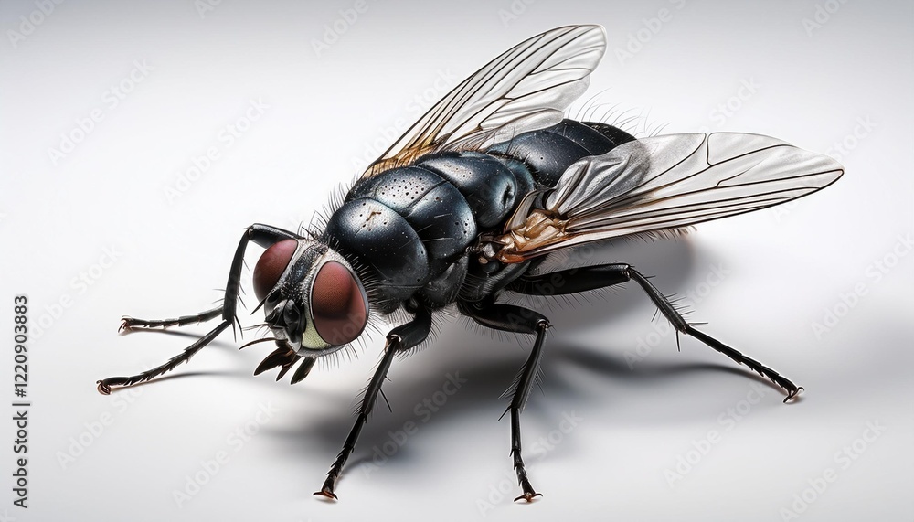 fly on white fly on white