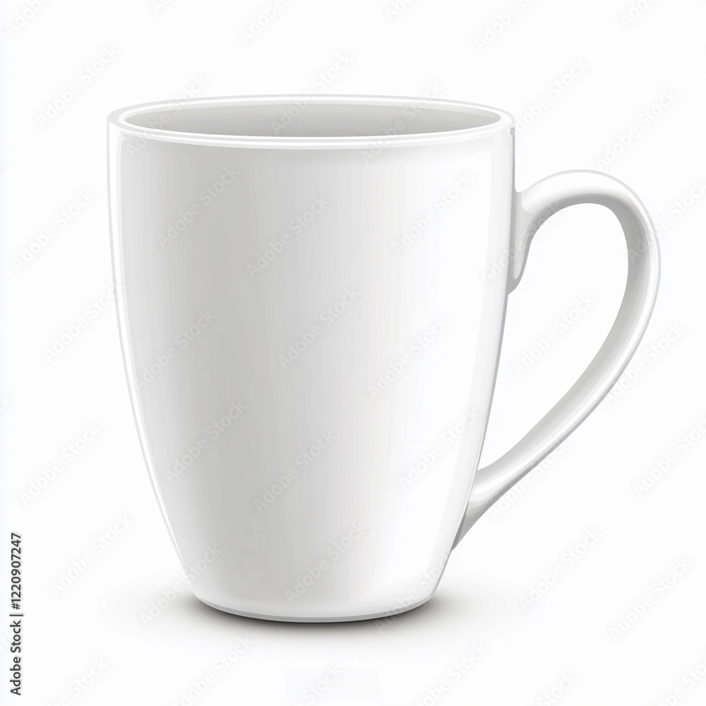 Simple white mug perfect for coffee or tea Simple white mug perfect for coffee or tea