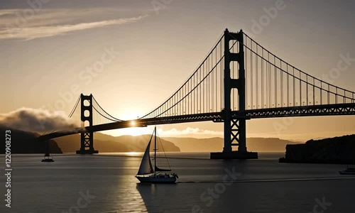 golden gate bridge at sunset