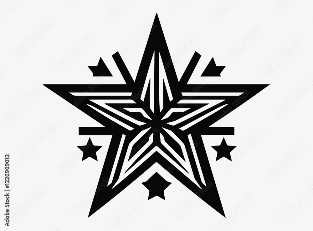 Black Star Graphic - Vector Illustration Black Star Graphic - Vector Illustration