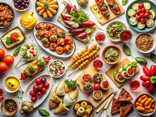 Wallpaper Mural Delicious White Background Food Photography:  High-Resolution Images for Website Content Torontodigital.ca