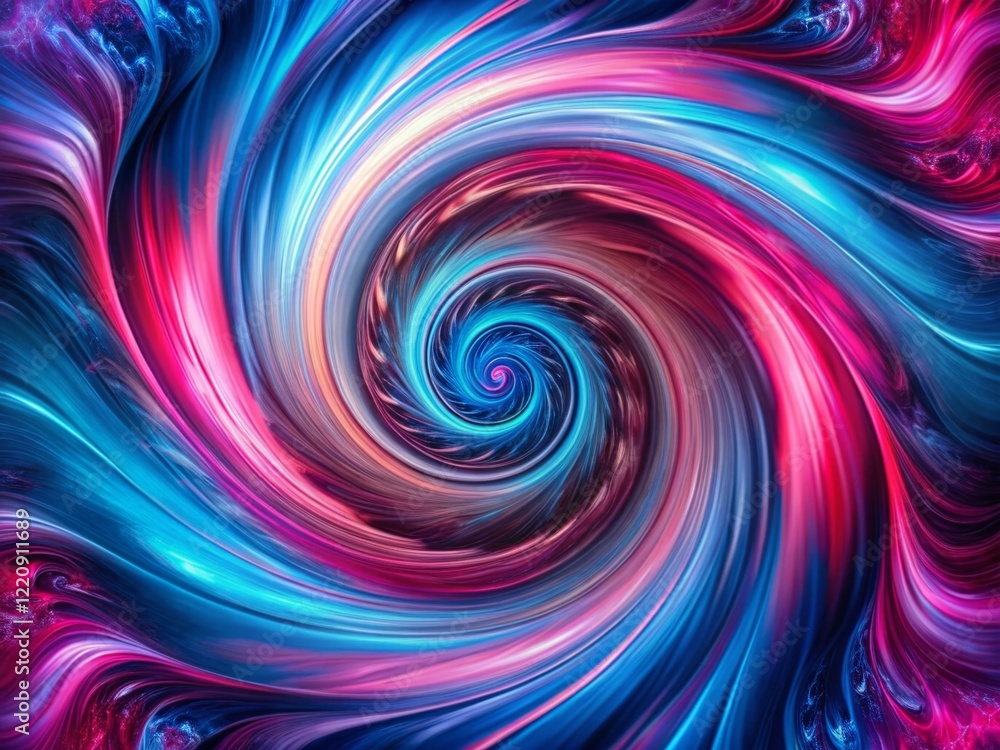 Panoramic Abstract Marsala Pink & Blue Spiral: A Candid Artistic Capture Panoramic Abstract Marsala Pink & Blue Spiral: A Candid Artistic Capture