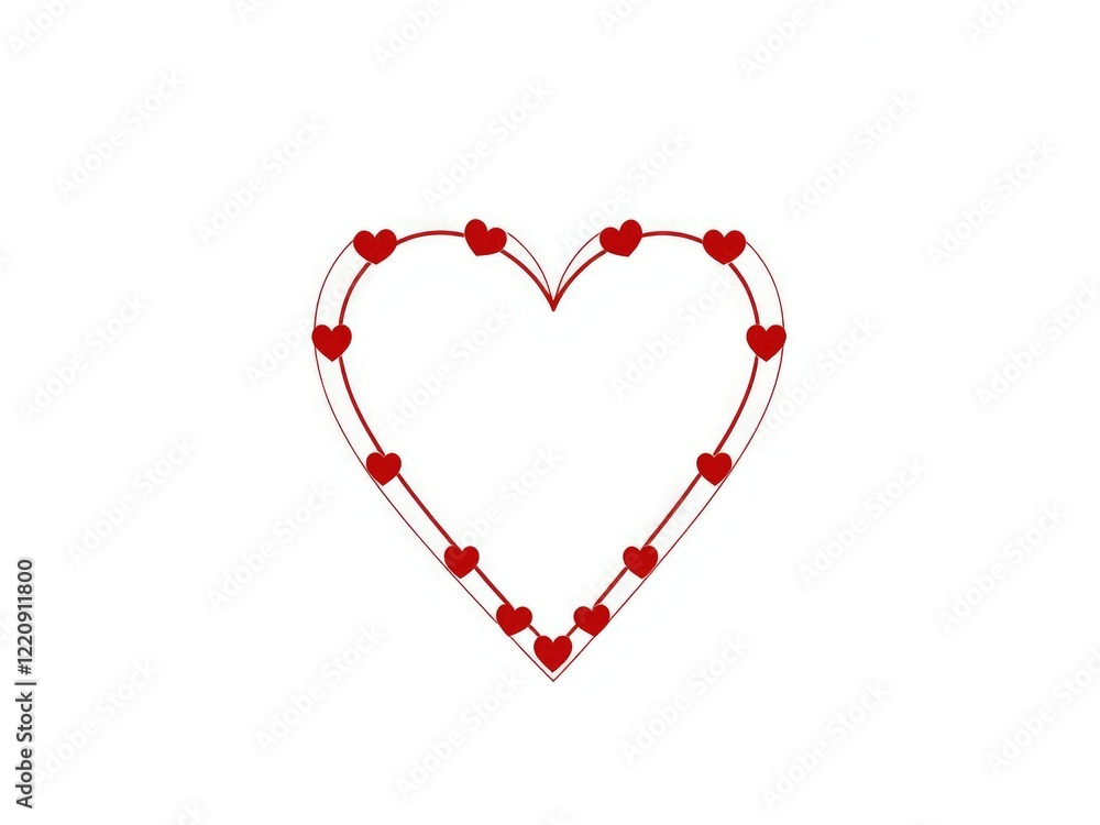 Classic Pennsylvania Dutch heart design in bold lines and bright colors on a clean white canvas, Heart Pattern, Cultural Symbolism Classic Pennsylvania Dutch heart design in bold lines and bright colors on a clean white canvas, Heart Pattern, Cultural Symbolism