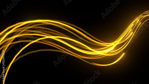 shimmering glow lines in wedding intro loop