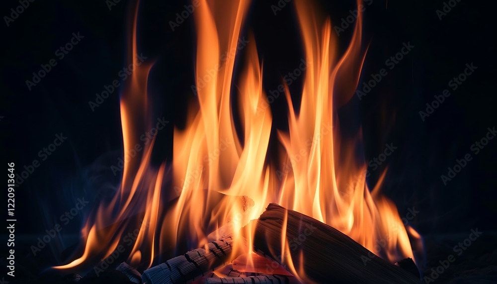 Flickering flames against a deep black background, perfect for realistic and dynamic wallpapers. Flickering flames against a deep black background, perfect for realistic and dynamic wallpapers.