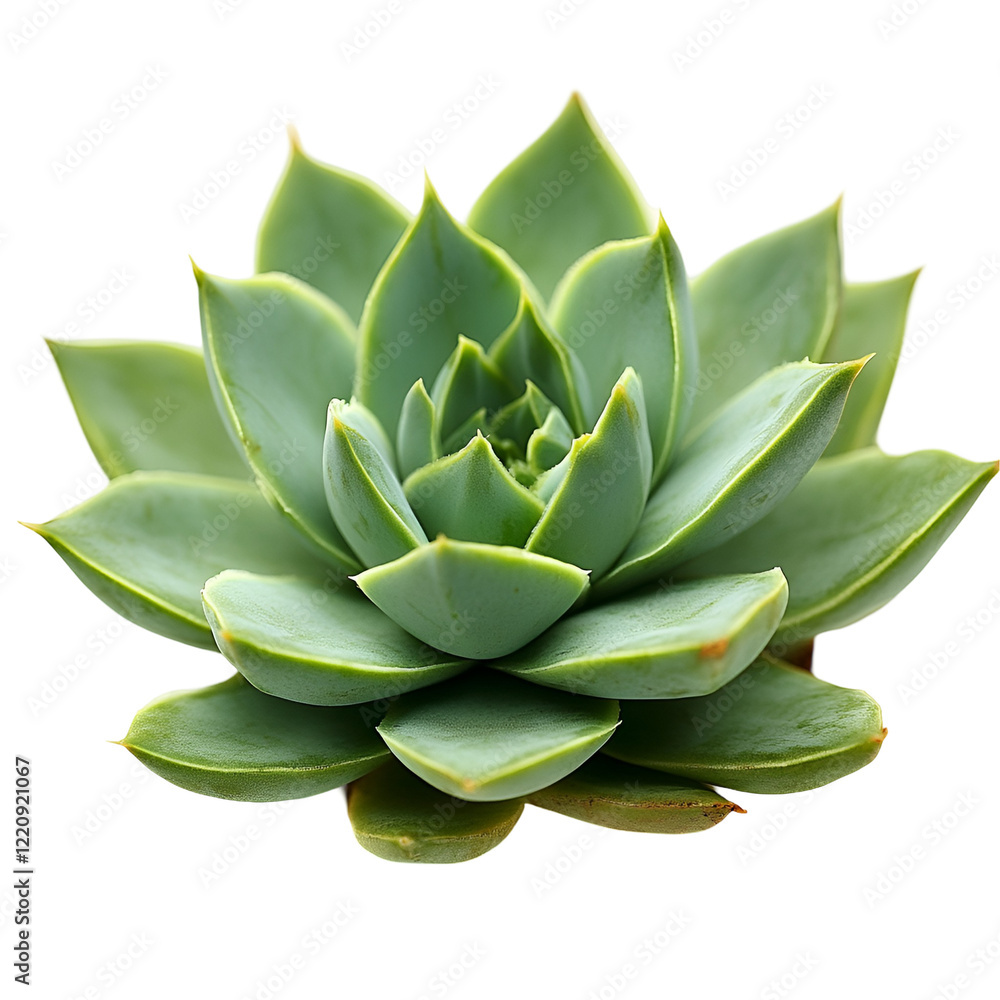 Front view of a Aloe Zanzibarensis Succulent isolated on a white transparent background Front view of a Aloe Zanzibarensis Succulent isolated on a white transparent background