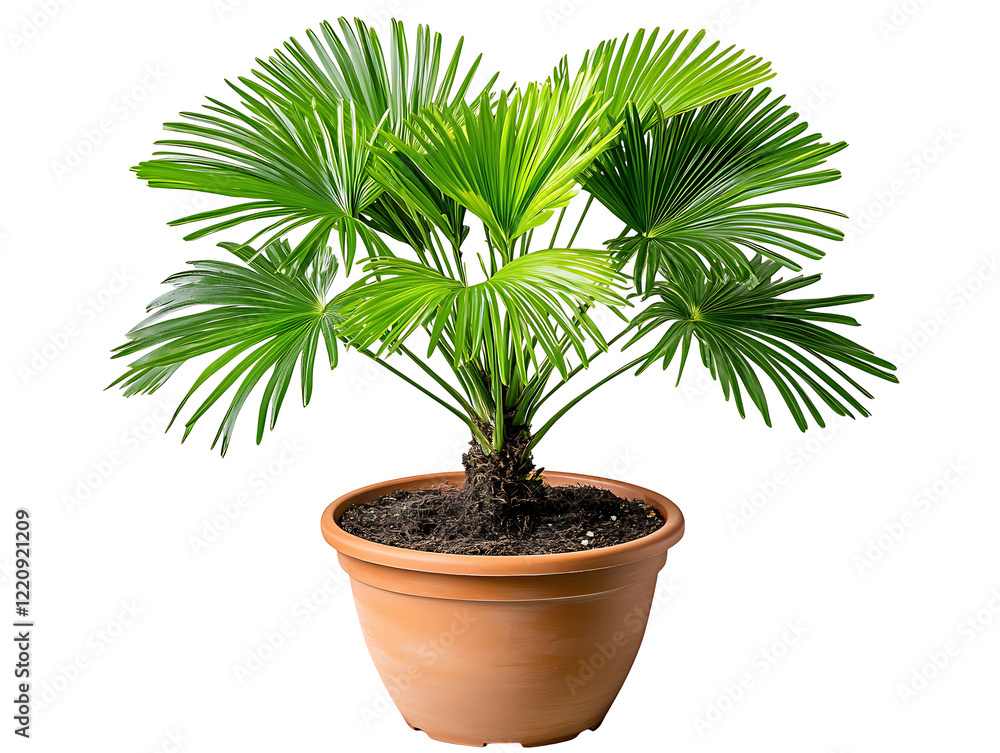 Obraz premium Lush palm plant care tips for indoor decor home environment greenery aesthetic viewpoint
