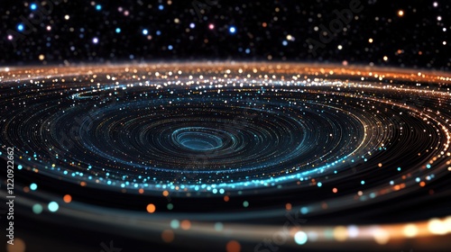 Wallpaper Mural Cosmic Vortex: A mesmerizing swirl of light and energy in deep space, evoking a sense of wonder and mystery. Torontodigital.ca