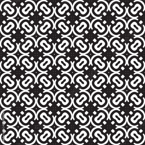 Minimalist black and white seamless pattern background