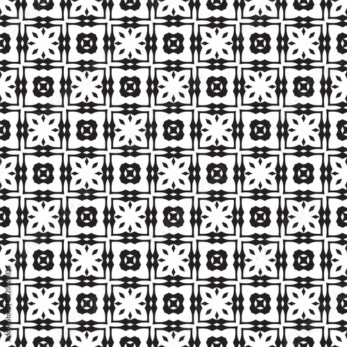 Minimalist black and white seamless pattern background