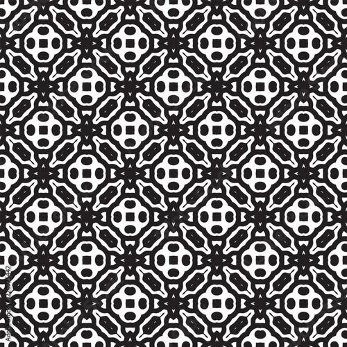 Minimalist black and white seamless pattern background