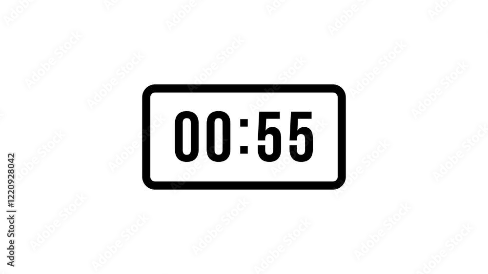 Racing Against Time, A Dynamic 1 Minute Countdown Animation for Urgent Deadline Alerts Racing Against Time, A Dynamic 1 Minute Countdown Animation for Urgent Deadline Alerts