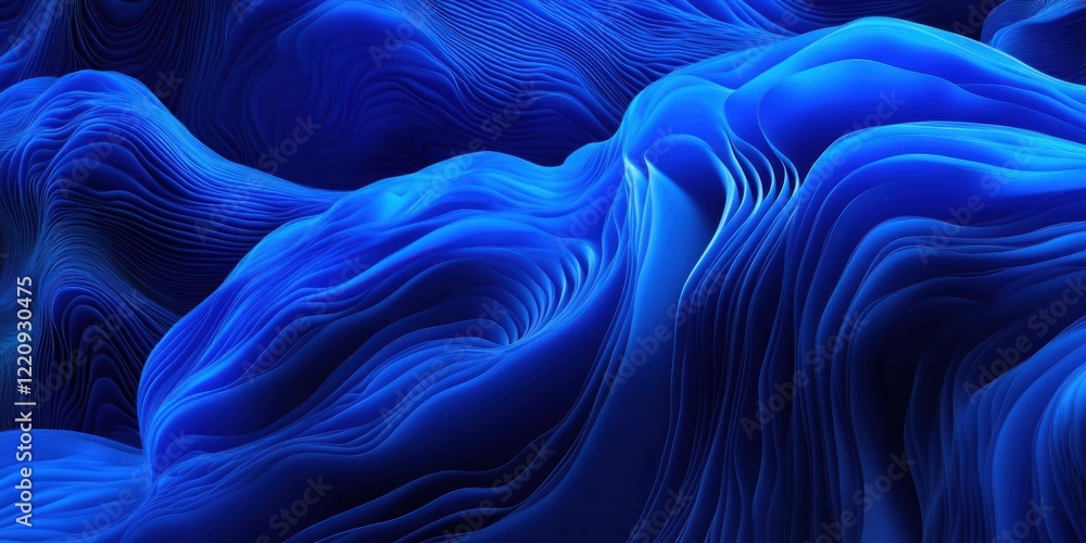 Obraz premium abstract waves soothing and calming visual