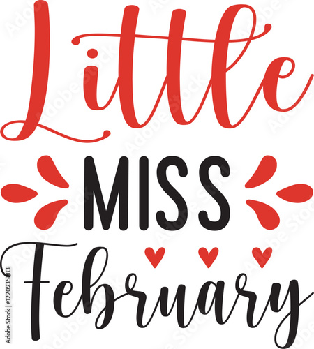 little miss February SVG