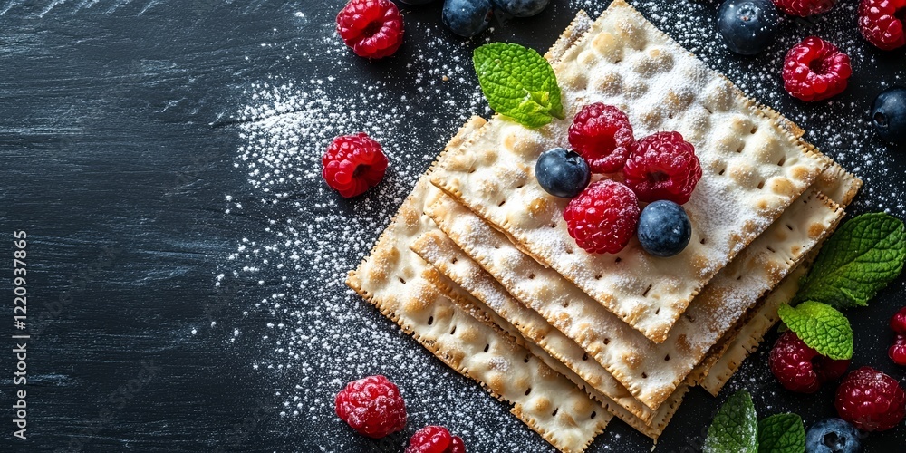 custom made wallpaper toronto digitalSweet Harmony: Crisp Wafers Topped with Fresh Berries, a Delightful Treat for All