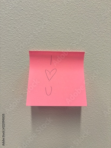 I love you sticky note 