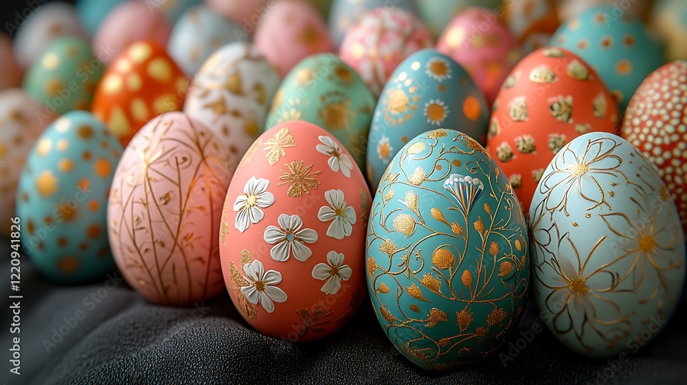 Fototapeta premium Easter eggs in the studio.