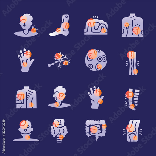 Autoimmune disorders illustration.