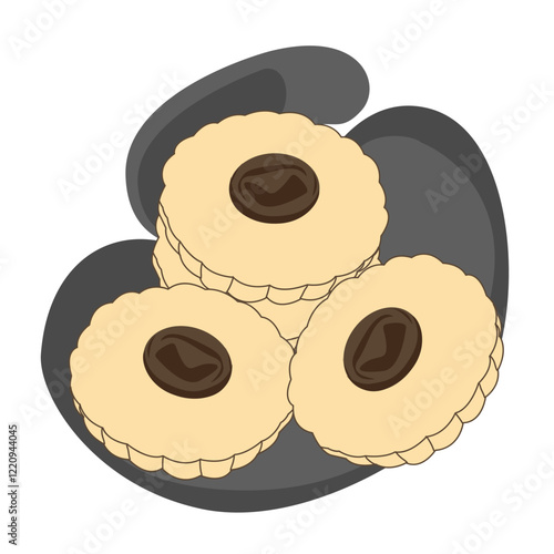 crispy cracker cookies. biscuits. Tasty cookies