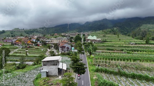 storm clouds over the city