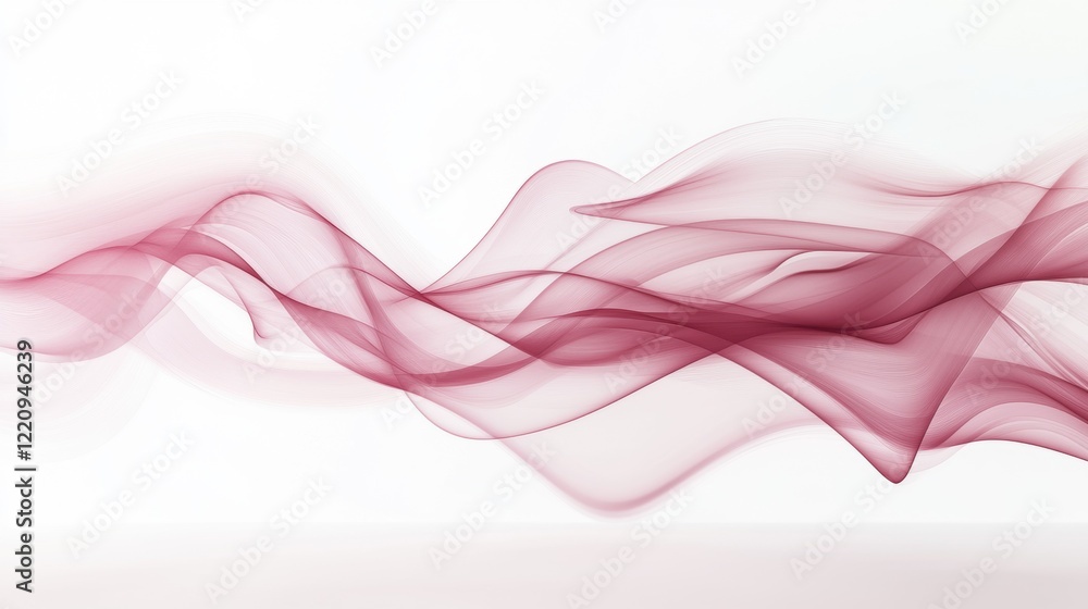 A pink wave with a white background A pink wave with a white background