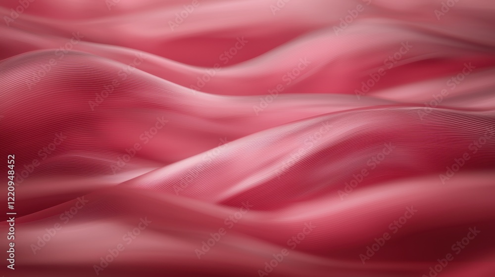 Fototapeta premium A pink fabric with a wave pattern
